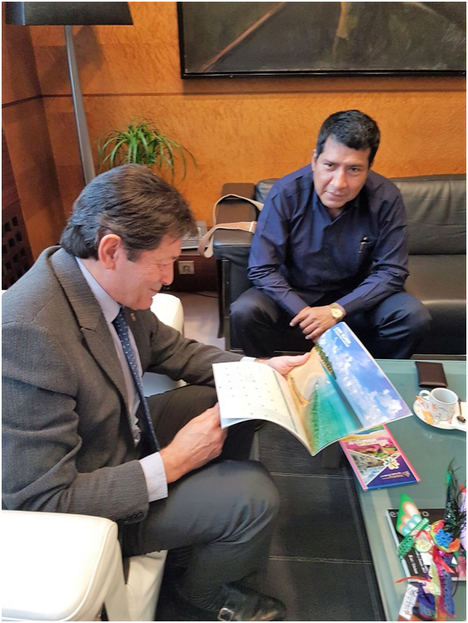 El Embajador de Nicaragua en España sostiene un encuentro con el Presidente del Principado de Asturias