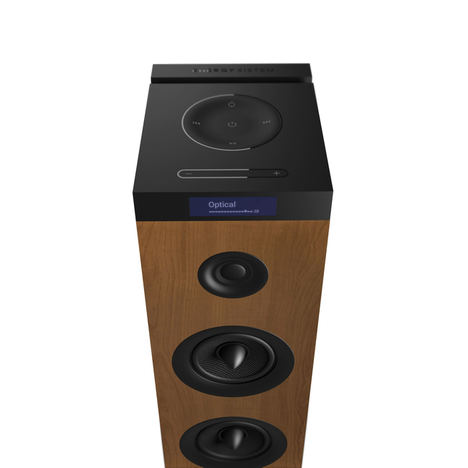 Nueva Energy Tower g2 Wood de Energy Sistem, el poder de la madera llega al salón de casa