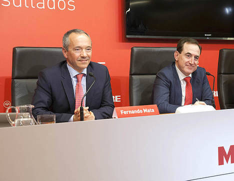 Antonio Huertas, Presidente de MAPFRE y Fernando Mata ,Director General Corporativo Financiero (CFO).
