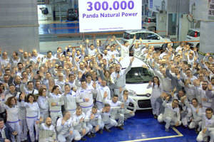 Récord: el Fiat Panda Natural Power 300.000 sale de la planta de Pomigliano