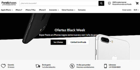 La tecnología reacondicionada también se suma al Black Friday