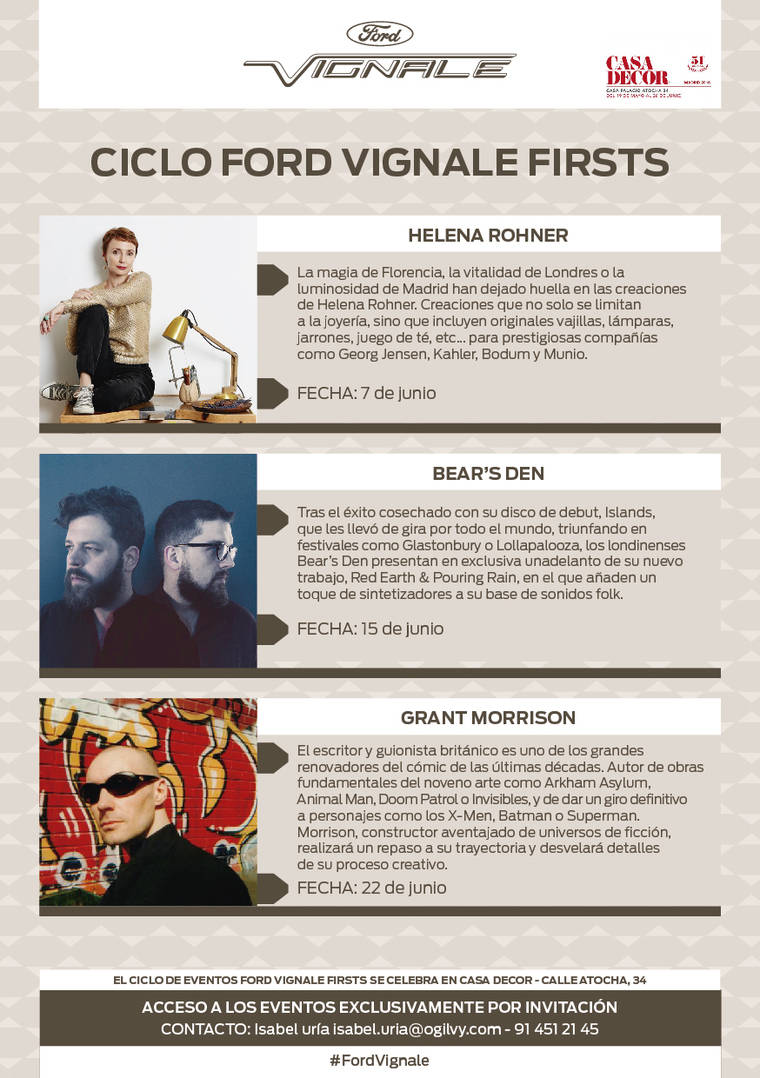 Ford presenta el Ciclo de Actividades Ford Vignale Firsts, en Casa Decor
 