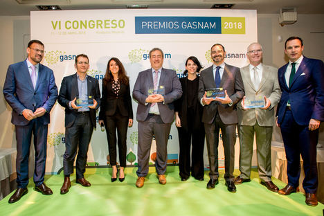 De izqda a dcha: José Ramón Freire, Pierre Lahutte, Eugenia Sillero, Aitor Oregi, Cristina Delgado, Rafa de Miguel, Andy Shepherd y Ramón Calderón.