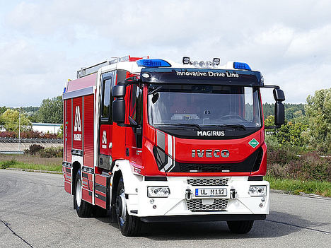 El vehículo Magirus equipado con el motor N60 NG de FPT Industrial.