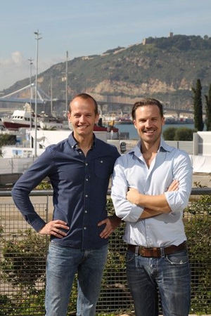 Fundadores de TestGorilla en Barcelona, Otto Verhage (izq) y Wouter Durville.