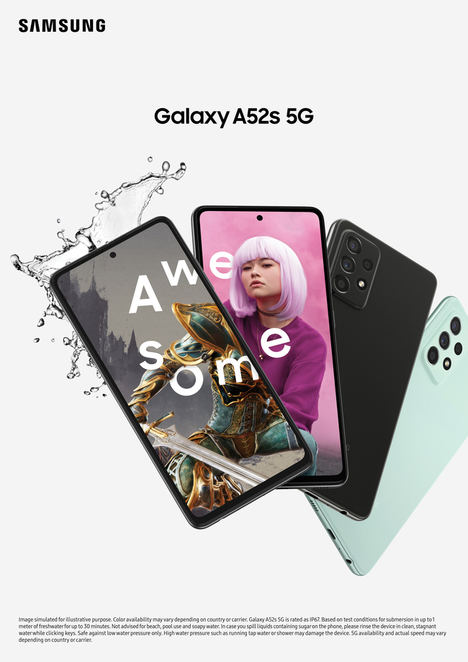 Samsung anuncia Galaxy A52s 5G, con rendimiento superior a un precio asequible