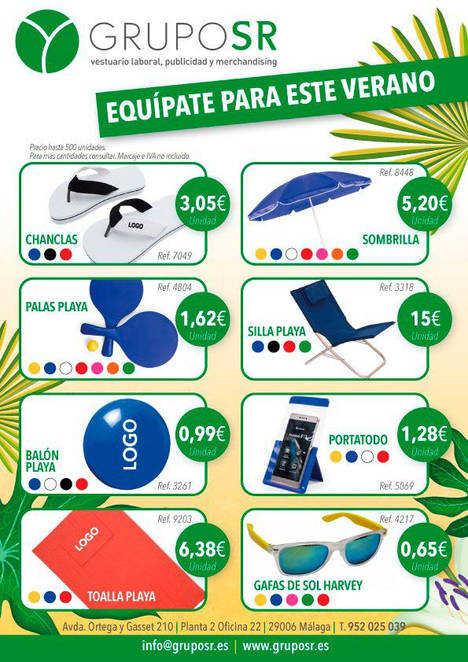 Grupo SR provee del mejor equipamiento para el verano