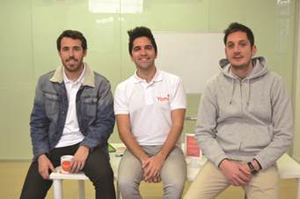Guillermo Morcillo, Cristobal Froude e Ismael Cruces, Yamiapp.