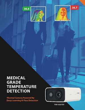 Hanwha Techwin presenta una cámara térmica de detección de temperatura certificada IEC 60601