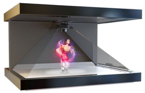 Holograma tridimensional.