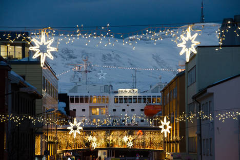 “Blanca Navidad” a bordo con Hurtigruten