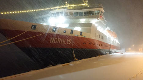 “Blanca Navidad” a bordo con Hurtigruten
