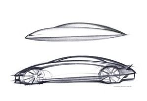 El Ioniq 6 de Hyundai se presenta de manera conceptual en forma de boceto