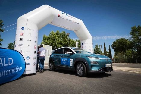 Hyundai Kona EV ganador del ALD Ecomotion Tour