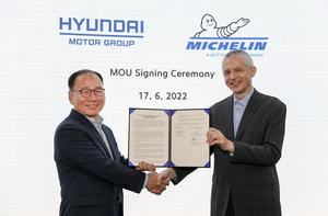 Hyundai y Michelin se unen para desarrollar neumáticos para vehículos eléctricos de alta gama