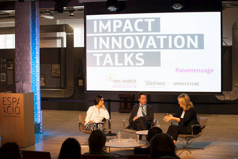 Juan Ignacio Cirac y Pilar Mateo con la presentadora Susana Roza.