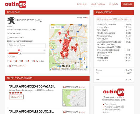 Autingo, la plataforma para calcular y reservar al instante las reparaciones del coche en talleres de confianza