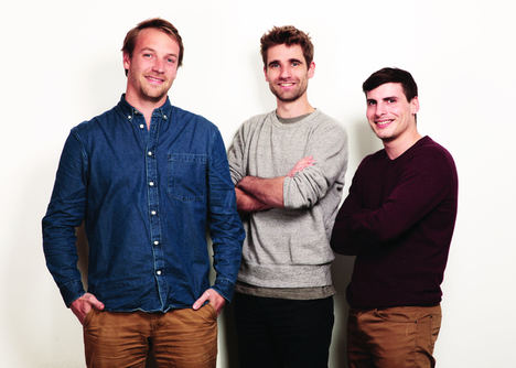 Fundadores Thibaud Hug de Larauze, Vianney Vaute y Quentin Le Brouster.