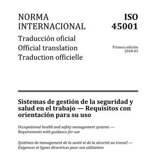 Publicada la ISO 45001