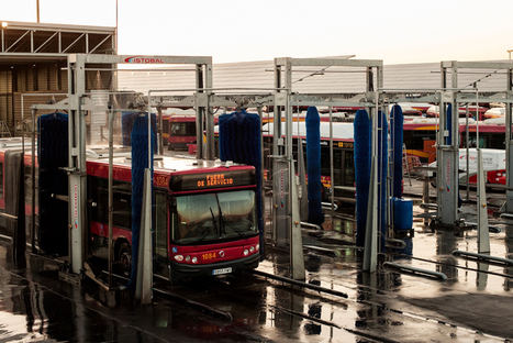 ISTOBAL ahorra más de 6.380 litros de agua cada hora en el lavado de autobuses