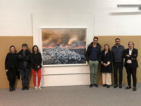 El jurado y premiados con Primer Premio Foto Fundación ENAIRE.