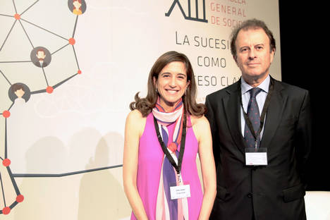 Ines Juste, presidenta de ADEFAM, e Ignacio Osborne, Presidente IEF