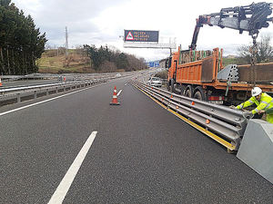 Itsak impulsa el uso de barreras de seguridad metálicas en obras de carretera
