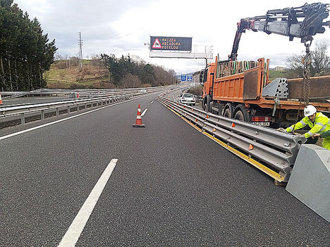 Itsak impulsa el uso de barreras de seguridad metálicas en obras de carretera