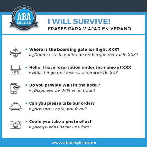 7 de cada 10 españoles aprenden frases en inglés antes de viajar al extranjero