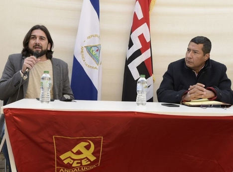 Ismael Sánchez Castillo, Diputado en el Parlamento de Andalucía junto al compañero Carlos Midence, Embajador de Nicaragua.