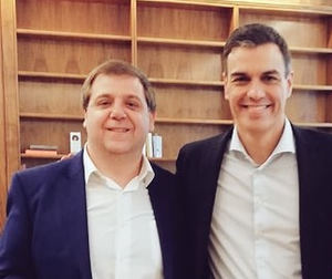 Juan Manuel Serrano y Pedro Sánchez.