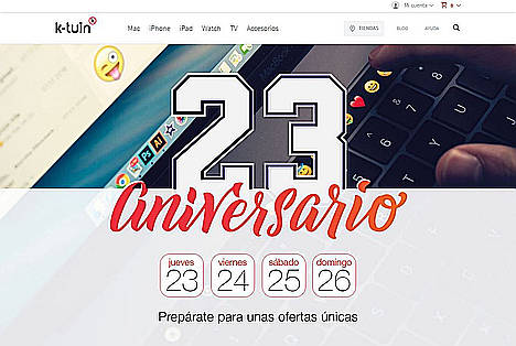 K-tuin cumple 23 años y lo celebra con descuentos especiales en Apple