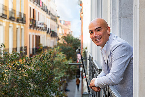 Kike Sarasola en la sede.