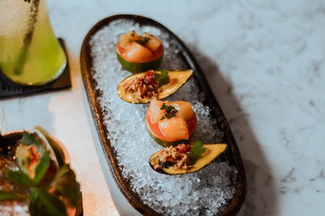 Kimuchi y mejillones.
