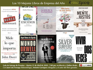 Estos son los 10 mejores libros de empresa, finalistas de la IX edición del Premio Know Square