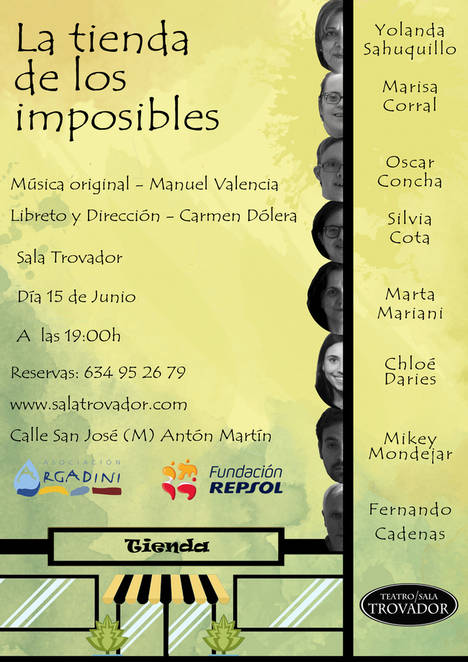La Asociación Argadini estrena “La Tienda de los Imposibles”, dirigida por Carmen Dólera