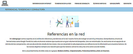 La plataforma rubengrcgrc cambia su formato web