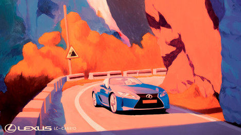 El LC Cabrio, recreado por Lexus, finalista en el Concurso del Mejor Póster de Viaje