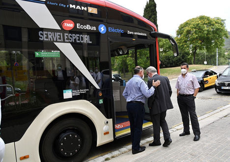TMB y MAN presentan al sector sus proyectos de sostenibilidad y las pruebas del innovador Lion’s City 18E 100% eléctrico en Barcelona