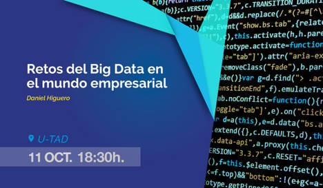 U-tad ofrece una Master Class para analizar los retos del Big Data en el mundo empresarial