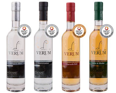 Verum única bodega española premiada en el apartado aguardientes del concurso IWSC