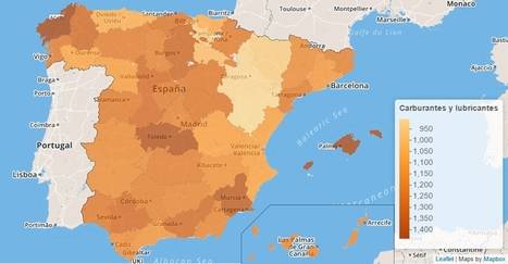 Mapa del gasto medio anual.