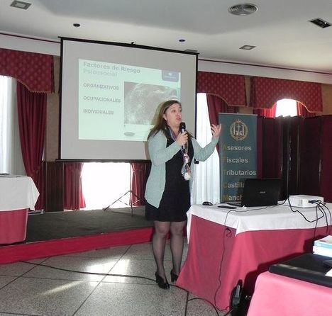 Marta Fernández García, durante su exposición.