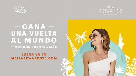 MeliáRewards celebra su 25 aniversario con un juego arcade que te puede convertir en el ganador de una vuelta al mundo
