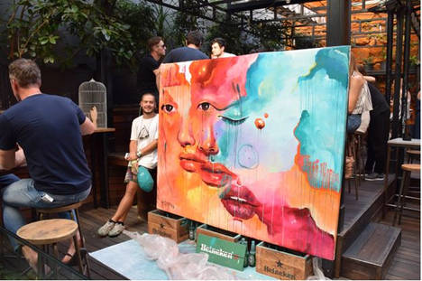 El artista extremeño Misterpiro desata pasiones en la Segunda Edición del Street Art & Food Festival en el Mercado de San Ildefonso
