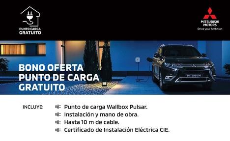 Mitsubishi regala la instalación del punto de carga a sus clientes de Outlander PHEV