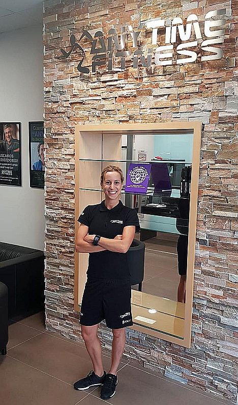 Natalia Dominguez está al frente del nuevo club Anytime Fitness.