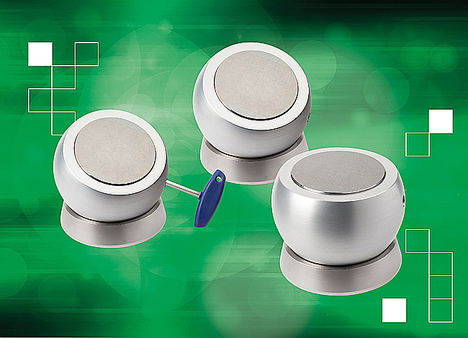 Las nuevas bolas de sujeción magnética de norelem permiten posicionar con facilidad las piezas de trabajo