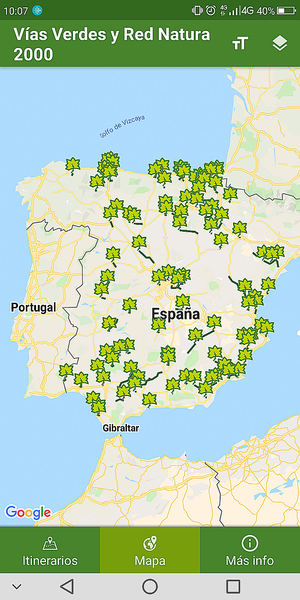 Nueva App “Vías Verdes y Red Natura 2000”