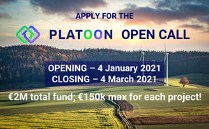 El proyecto de financiación europea PLATOON lanza una convocatoria para la digitalización del sector energético